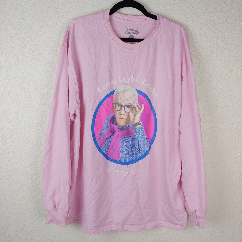 2/$15 Leslie Jordan Pink How Y'all Doing Tee